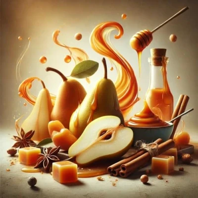 Afbeelding van Dulce Pear Karamel peer aroma concentraat veganistisch Sasami 10 ml