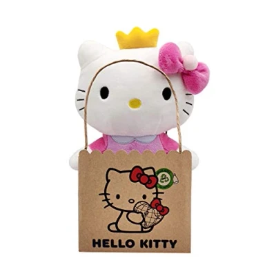 Afbeelding van Joy Toy 20614 Hello Kitty Princess Eco Plush, 24 cm, meerkleurig