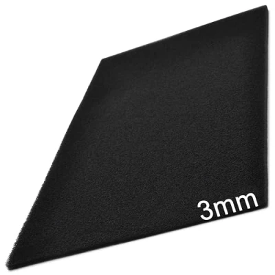 Afbeelding van Easyboost Luchtfilterschuim, 3 mm dik, 28 x 15 cm, universeel, om op maat te snijden, voor scooter, motorfiets, quad, grasmaaier, motorhelling, kettingzaag, filtratie luchtbox
