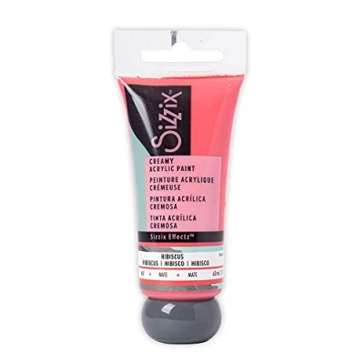 Afbeelding van Sizzix Crèmige acrylverf, hibiscus, mat, 60 ml