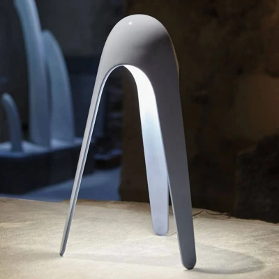 Afbeelding van Martinelli Luce Cyborg LED tafellamp, grijs