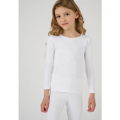 Afbeelding van Damart T shirt met lange mouwen klassiek gebreid Thermolactyl Kinderen Wit 14 JAAR