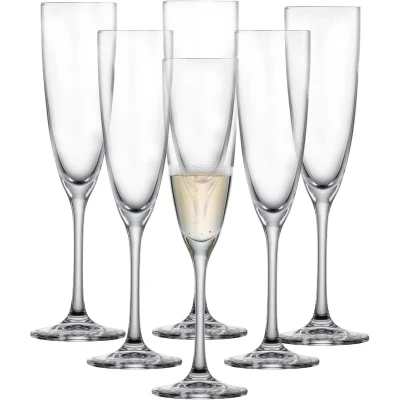 Afbeelding van Schott Zwiesel Classico Champagneglas 21 Cl Set Van 6 Transparant