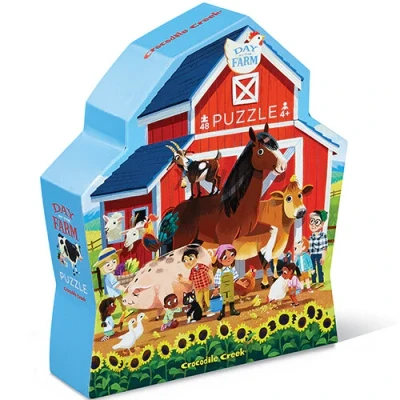 Afbeelding van Crocodile Creek THE FARM Puzzel voor kinderen, Maat: One Size, Multi coloured