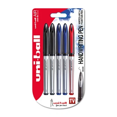 Afbeelding van Uni Ball UBA 188 L balpen met 0,7 mm punt, bijpassende gelinkt (zwart/rood/blauw)