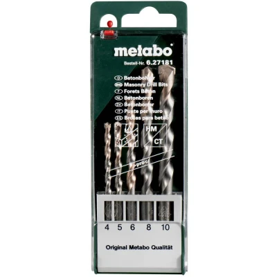 Afbeelding van Metabo 627181000 Beton spiraalboren set 5 delig 4 mm, 6 8 10 mm stuk(s)
