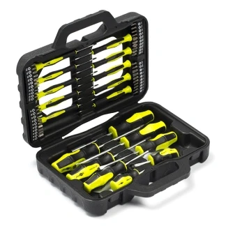 Afbeelding van Precisie schroevendraaierset Goobay 58 stuks (Opbergkoffer, Antisliphandvat)
