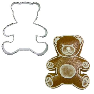 Afbeelding van BrandNewCake Uitsteker Teddybeer RVS 6cm