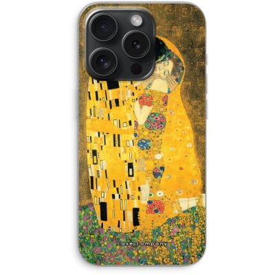 Afbeelding van Case Company® hoesje geschikt voor iPhone 15 Pro Der Kuss Soft Cover Telefoonhoesje Bescherming aan alle Kanten en Schermrand
