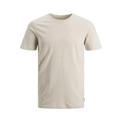 Image de JACK &amp; JONES T shirt uni à col rond pour homme, Moonbeam Détails : slim, S