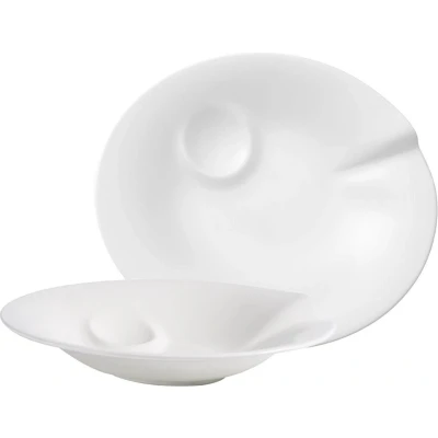 Afbeelding van Villeroy &amp; Boch Pasta Passion Pastabord 30,5 Cm Set Van 2 Gebroken Wit