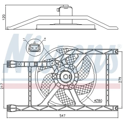 Afbeelding van Nissens Ventilatorwiel motorkoeling 85920