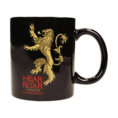 Image de Game of thrones/mug lannister hear me roar noir