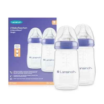 Afbeelding van Lansinoh Babyflessen Starterset Natural Wave