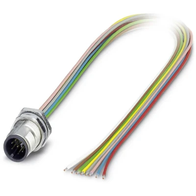 Afbeelding van Phoenix Contact 1551914 Sensor/actuator inbouwconnector M12 Aantal polen: 8 Stekker, inbouw 0.50 m 1 stuk(s)