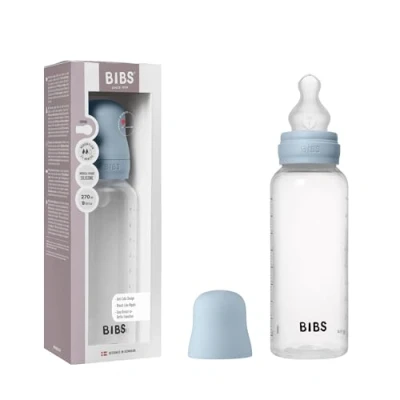 Afbeelding van Bibs Fles Medium Flow 270 ml Silicone Baby Blue