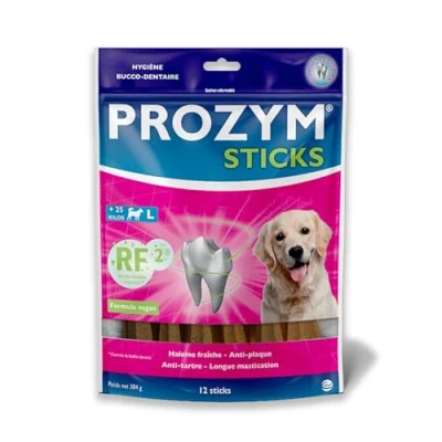 Afbeelding van Voordeelverpakking: 2x12 stuks Prozym RF2 Sticks voor grote honden (&gt; 25 kg) Hondensnacks