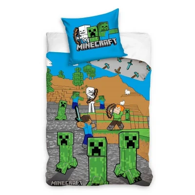 Afbeelding van Minecraft Dekbedovertrek 140 x 200 cm Katoen (60 70 cm)