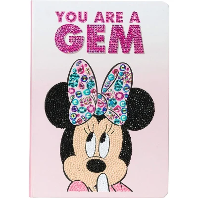 Afbeelding van Crystal Art kit Notebook schrift Disney Classic Minnie 26 x 19 cm