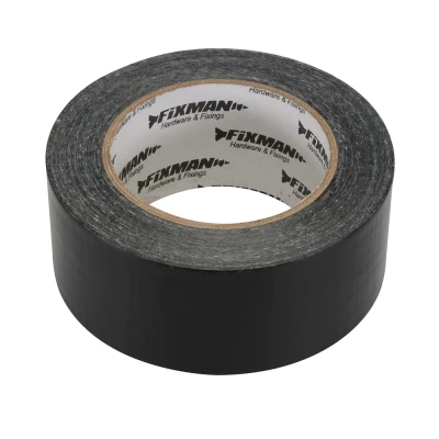 Afbeelding van Fixman Heavy duty duct tape 50 mm x meter zwart waterbestendig en flexibel