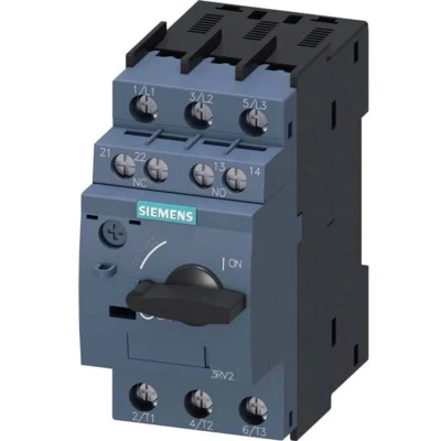 Afbeelding van Siemens 3RV2011 1CA15 Vermogensschakelaar 1 stuk(s) Instelbereik (stroomsterkte): 1.8 2.5 A Schakelspanning (max.): 690 V/AC (b x h d) 45 97 mm