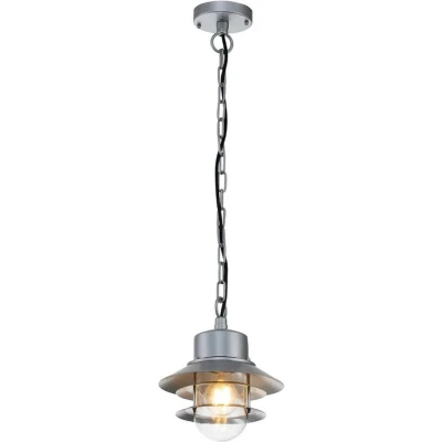 Afbeelding van Elstead Lighting LED Buiten Pendelarmatuur Copenhagen 1X E27 Max 60W IP44 Dimbaar Silver