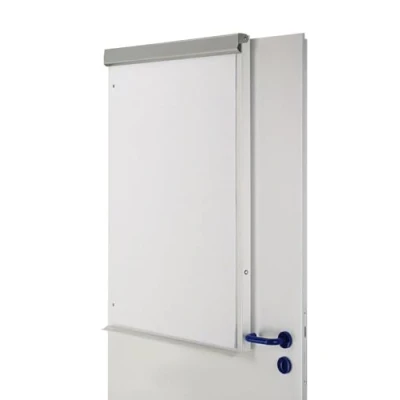 Afbeelding van MAUL Paperboard MAULoffice 70 x 100 cm, whiteboard voor muur en deur, magneetbord met opbergbak markers promarker, ruimtebesparende bureau organizer, grijs