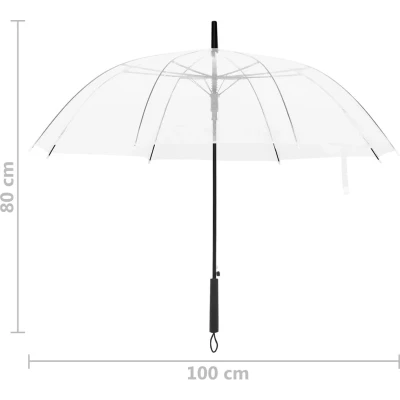 Afbeelding van Paraplu 100 cm transparant