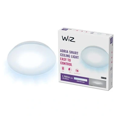 Afbeelding van WiZ Plafonniere Adria Wit Slimme LED Verlichting Koelwit Licht Geintegreerd 17W Wi Fi