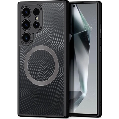 Afbeelding van Dux Ducis Telefoon hoesje geschikt voor de Samsung Galaxy S25 Ultra Back Cover Aimo Mag Series Zwart