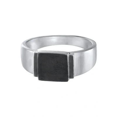 Afbeelding van Kuzzoi Statement LOOK Ring, Heren, Maat: 62, Schwarz