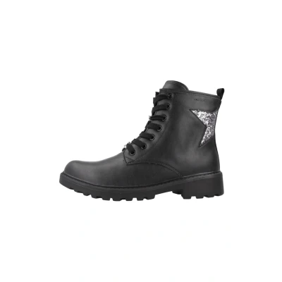 Afbeelding van Geox J Casey Veterboots, Dames, Maat: 31, Noir Leer