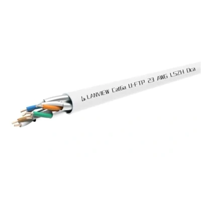 Afbeelding van Lanview Cat6a U FTP 4x2xAWG23 LSZH white 305m, Dca