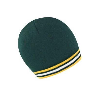 Afbeelding van Result National Beanie R368X Green / Gold White