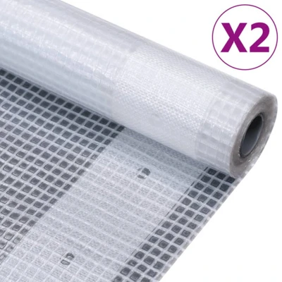 Afbeelding van VidaXL Dekzeilen 2 st Leno 260 g/m² 4x8 m wit