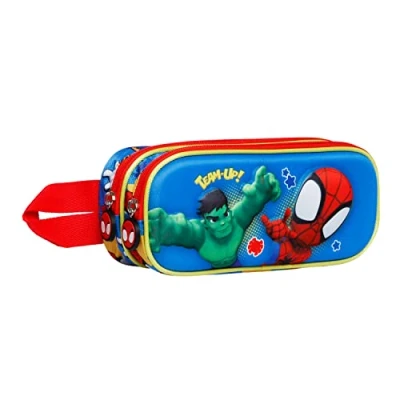 Afbeelding van KARACTERMANIA Spiderman Team etui, dubbelkleurig, 02888
