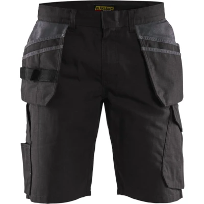Afbeelding van Blaklader Service short met spijkerzakken 1494 1330 Zwart/Donkergrijs C60