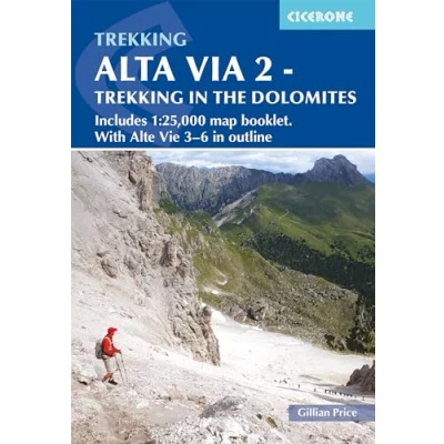 Afbeelding van Alta Via 2 Trekking in the Dolomites: Includes 1 Cicerone walking guide