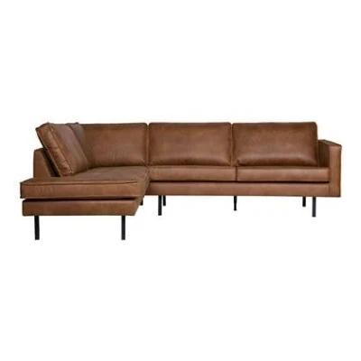 Afbeelding van BePureHome Rodeo Hoekbank Links Eco leder Cognac