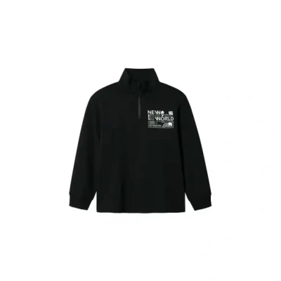 Afbeelding van Name it Nkmkimba HALF ZIP Sweater voor kinderen, Maat: 158/164, Black