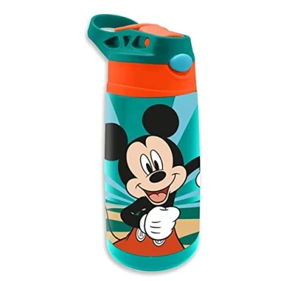 Afbeelding van Disney Mickey Mouse Aluminium Drinkfles 450 ml. Met drinktuit