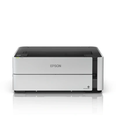 Image de Epson EcoTank et M1180 Imprimante Noir blanc Recto verso jet d&#039;encre rechargeable A4/Legal 1 200 x 2 400 ppp jusqu&#039;à 20 ppm capacité : 250 feuilles USB 2.0 LAN Wi Fi