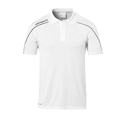 Afbeelding van Uhlsport Stream 22 Polo Heren Wit / Zwart Maat: 2XL