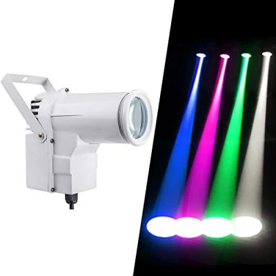 Afbeelding van 12 W RGBW Dmx 512 Projector voor Gefacetteerde Bal Licht Ball, Motor Scene Disco Led Spot Richtingsstraal