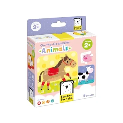 Afbeelding van Banana Panda On the Go Puzzel dieren 2+