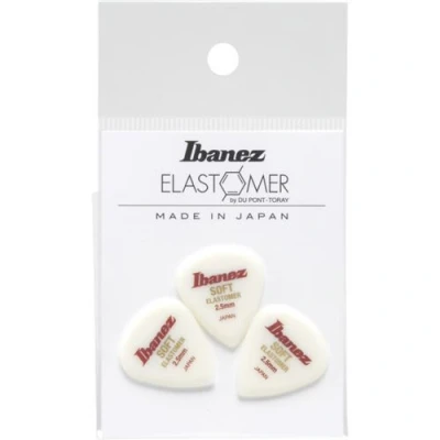 Image de Ibanez BELJ1ST25 3 médiators Elastomère 2,5 mm souples