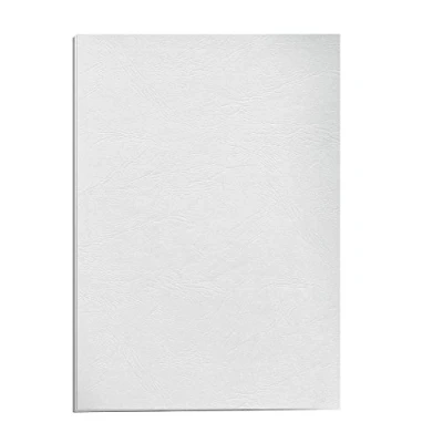 Afbeelding van Fellowes 5373602 Delta Grain verpakking van 25 leren A4 binderhoezen wit