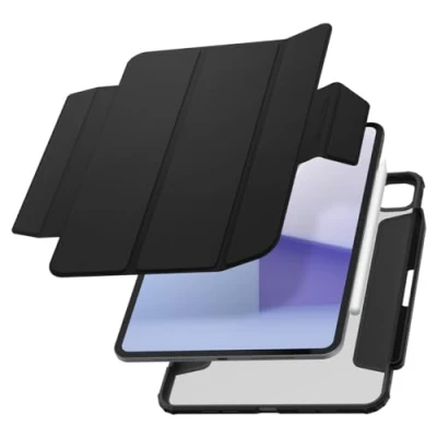 Afbeelding van Spigen AirSkin Pro Beschermhoes compatibel met iPad 11 inch 5e generatie M4 (2024) afneembare magnetische afdekking, zwart