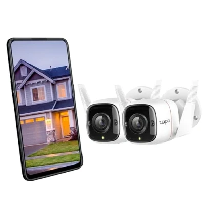Image de Tapo Caméra De Sécurité Extérieure Wifi Blanc (tapo c310p2)