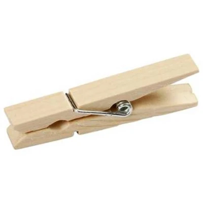 Afbeelding van Wasknijpers l: 48 mm b: 6 berkehout 50stuks